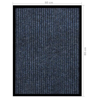 Deurmat 60x80 cm gestreept blauw 8720286503706 6