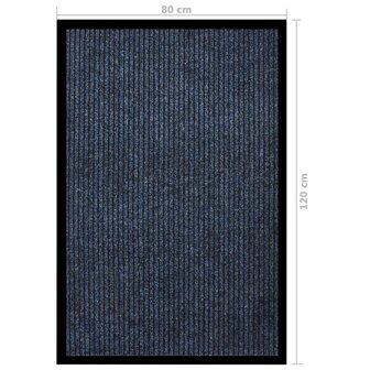 Deurmat 80x120 cm gestreept blauw 8720286503713 6