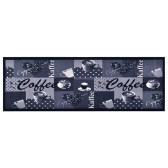 Keukenmat wasbaar Coffee 60x300 cm blauw 8720286242360 1