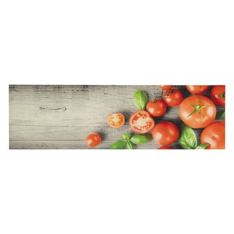 Keukenmat wasbaar tomatenprint 45x150 cm fluweel 8721012918962 2