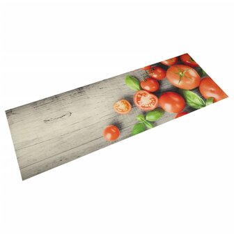 Keukenmat wasbaar tomatenprint 60x180 cm fluweel 8721012918979 1