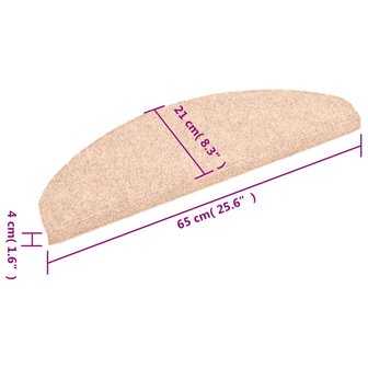 Trapmatten zelfklevend 10 st 65x21x4 cm naaldvilt bruin 8720286328057 8