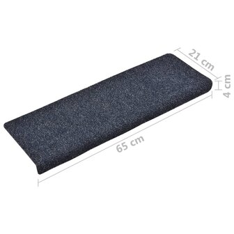 Trapmatten 5 st 65x21x4 cm naaldvilt antracietkleurig 8720286328385 7