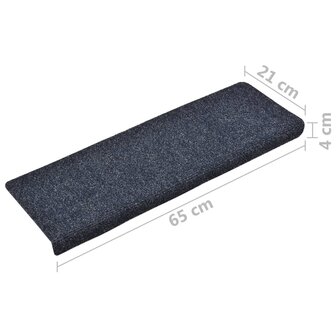 Trapmatten 10 st 65x21x4 cm naaldvilt antracietkleurig 8720286328392 7