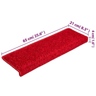 Trapmatten 5 st 65x21x4 cm rood 8720286329344 8