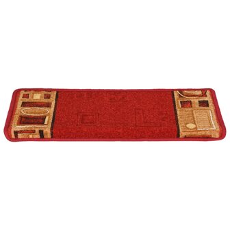 Trapmatten zelfklevend 15 st 65x21x4 cm rood 8720286288375 5