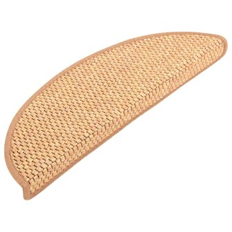 Trapmatten zelfklevend 15 st sisal-look 56x17x3 cm oranje 8720286329597 2