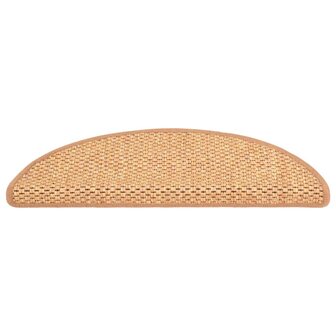 Trapmatten zelfklevend 15 st sisal-look 56x17x3 cm oranje 8720286329597 3