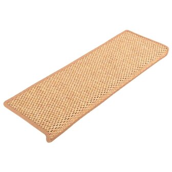 Trapmatten zelfklevend 15 st sisal-look 65x21x4 cm oranje 8720286329832 2