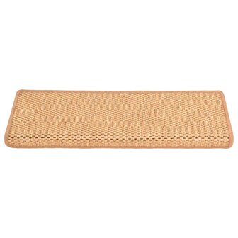 Trapmatten zelfklevend 15 st sisal-look 65x21x4 cm oranje 8720286329832 3