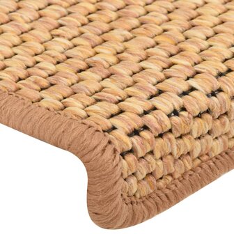 Trapmatten zelfklevend 15 st sisal-look 65x21x4 cm oranje 8720286329832 6