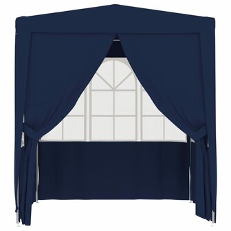 Partytent met zijwanden professioneel 90 g/m&sup2; 2x2 m blauw 8719883767604 2