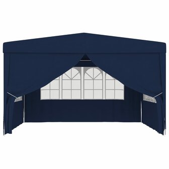 Partytent met zijwanden professioneel 90 g/m&sup2; 4x4 m blauw 8719883767697 2