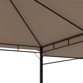 Prieel met uitschuifbare daken 180 g/m&sup2; 3x3x2,75 m taupe 8720286106877 7