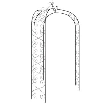 Tuinboog &Oslash;180x255 cm staal zwart 8720845670375 4