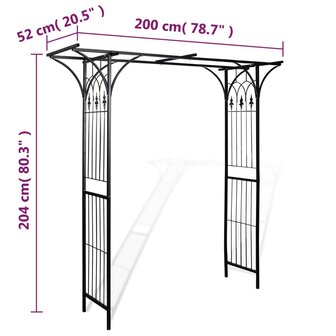 Tuinboog 200x52x204 cm 8718475850373 4