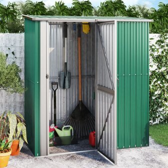 Tuinschuur 180,5x97x209,5 cm gegalvaniseerd staal groen 8720286512722 1