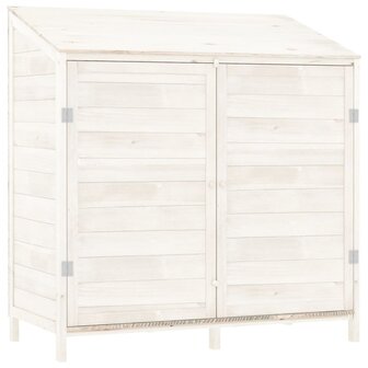 Tuinschuur 102x52x112 cm massief vurenhout wit 8720286996447 2