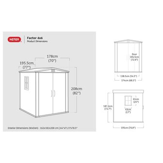 Keter Tuinschuur Factor 88 beige 7290103664930 11