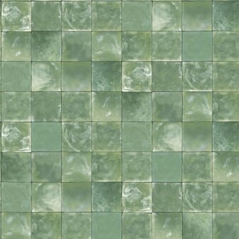 Evergreen Behang Tiles groen 8022560073456 2