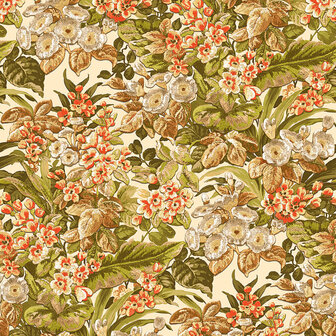 DUTCH WALLCOVERINGS Behang Floral groen 8809585446324 2