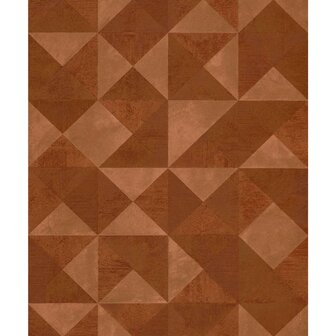 Topchic Behang Graphic Shapes Facet metallic oranje 5411012451417 2