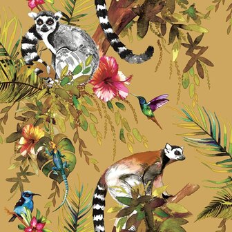 DUTCH WALLCOVERINGS Behang Lemur oker 5022976130500 2