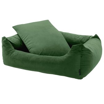 Madison Hondenbed Velvet 80x67x22 cm groen 2