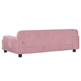 Hondenmand 90x53x30 cm fluweel roze 5