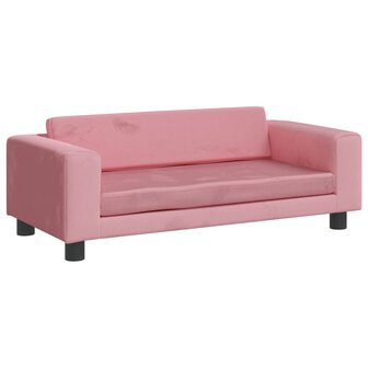 Hondenmand met verlengstuk 100x50x30 cm fluweel roze 7