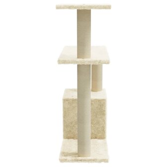 Kattenkrabpaal met sisal krabpalen 70 cm cr&egrave;mekleurig 4