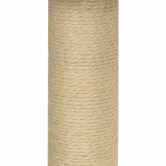 Kattenmeubel met sisal krabpaal 74 cm lichtgrijs 7