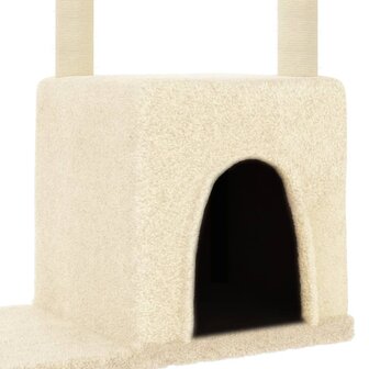 Kattenmeubel met sisal krabpalen 97,5 cm cr&egrave;mekleurig 6