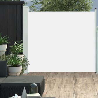 Tuinscherm uittrekbaar 170x300 cm cr&egrave;me 1