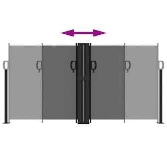 Windscherm uittrekbaar 120x1000 cm zwart 5