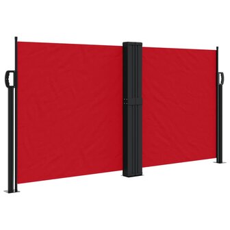 Windscherm uittrekbaar 120x1000 cm rood 2