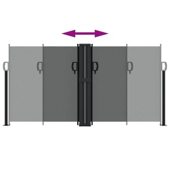 Windscherm uittrekbaar 120x1000 cm antraciet 5