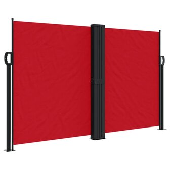 Windscherm uittrekbaar 140x1000 cm rood 2