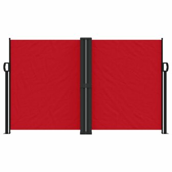 Windscherm uittrekbaar 140x1000 cm rood 3