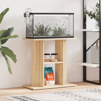 Aquariumstandaard 60x30x60 cm bewerkt hout sonoma eikenkleurig 1