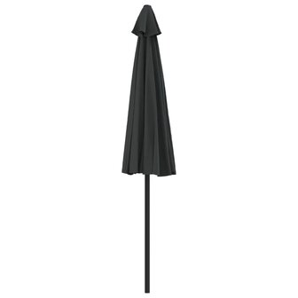 Balkonparasol half met aluminium paal 270x144x222 cm zwart 5