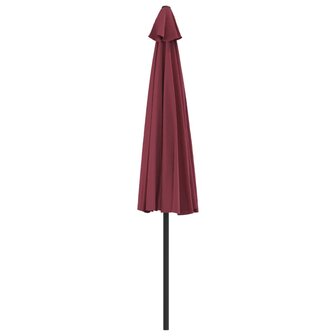 Balkonparasol half aluminium paal 300x155x223 cm bordeauxrood 5