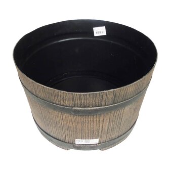 Nature Standaard voor regenton met hout-look 45x28,5 cm bruin 2