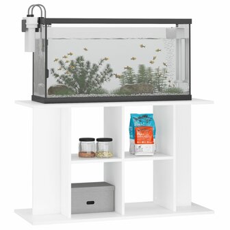 Aquariumstandaard 100x40x60 cm bewerkt hout wit 3