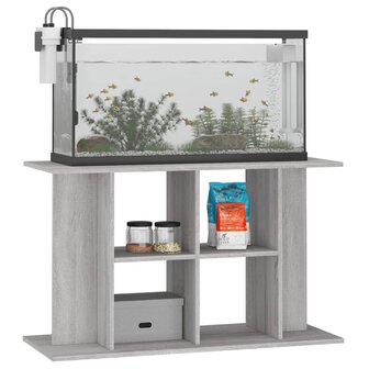 Aquariumstandaard 100x40x60 cm bewerkt hout grijs sonoma 3