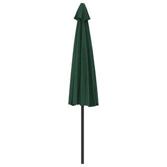 Balkonparasol half met aluminium paal 300x155 cm groen 5