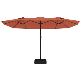 Parasol dubbel 449x245 cm terracottakleurig 4