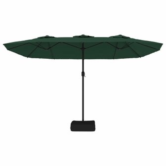 Parasol dubbel met LED 449x245 cm groen 5