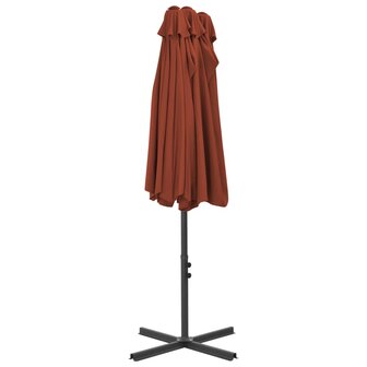 Parasol met aluminium paal 460x270 cm terracotta 5