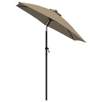 Parasol 200x224 cm aluminium taupe 3